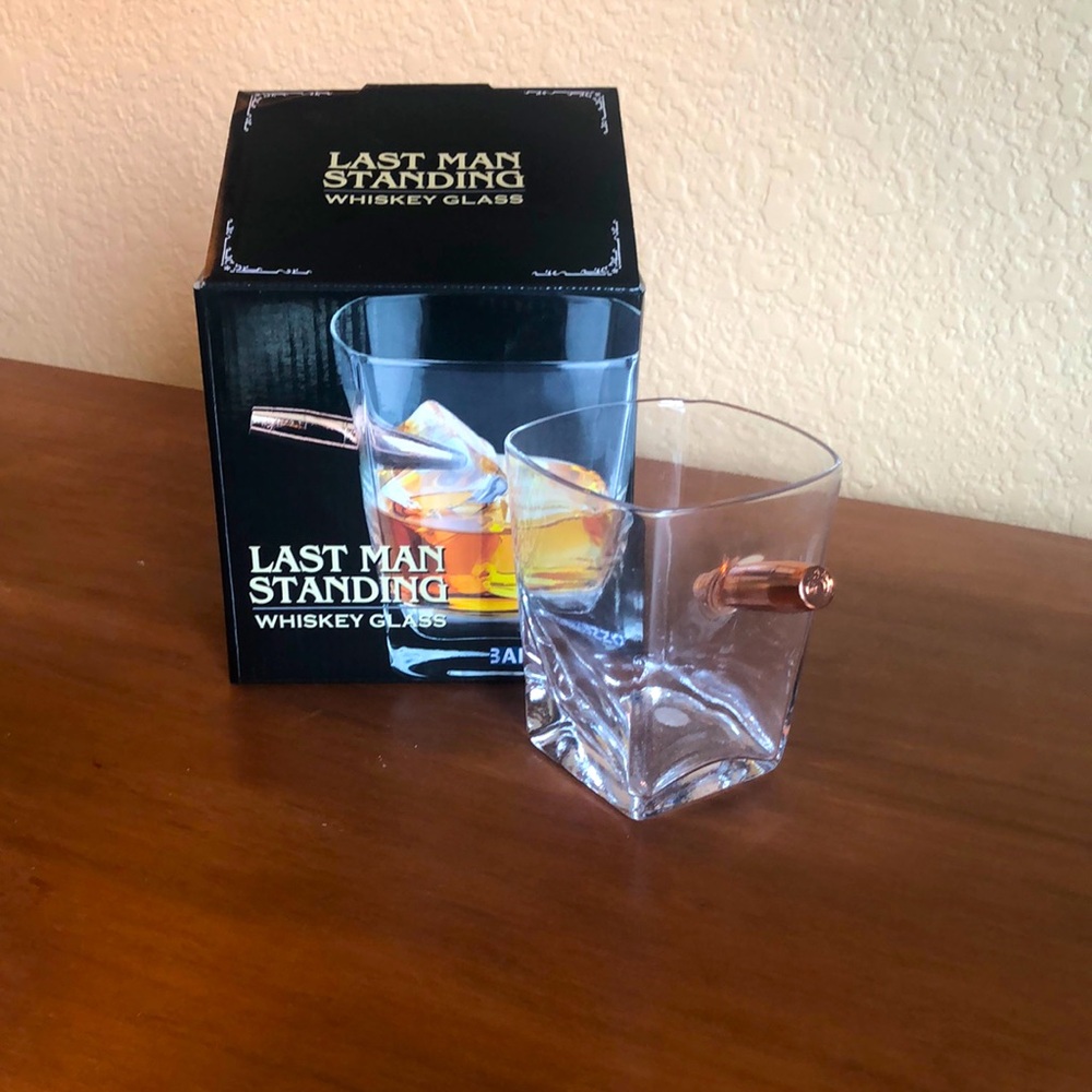 Whiskey Glass - Last Man Standing NWOT